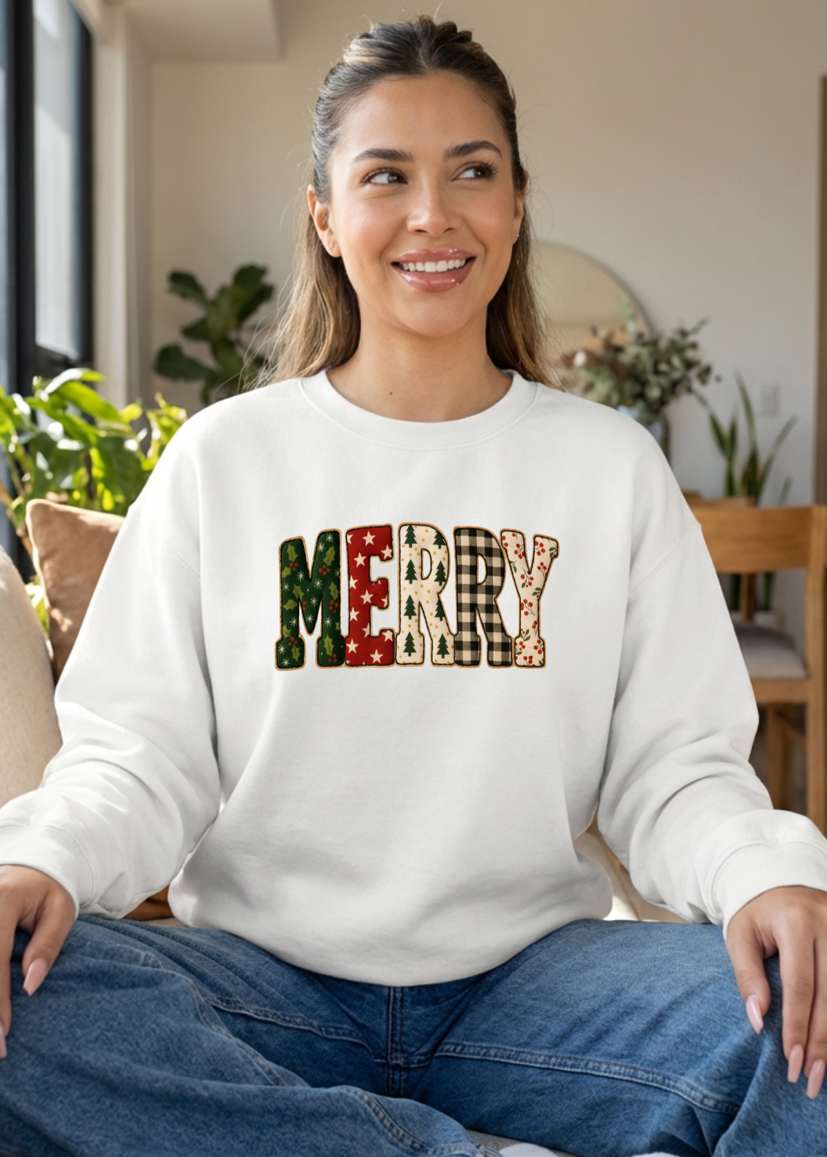 Simply Merry Patchwork Graphic