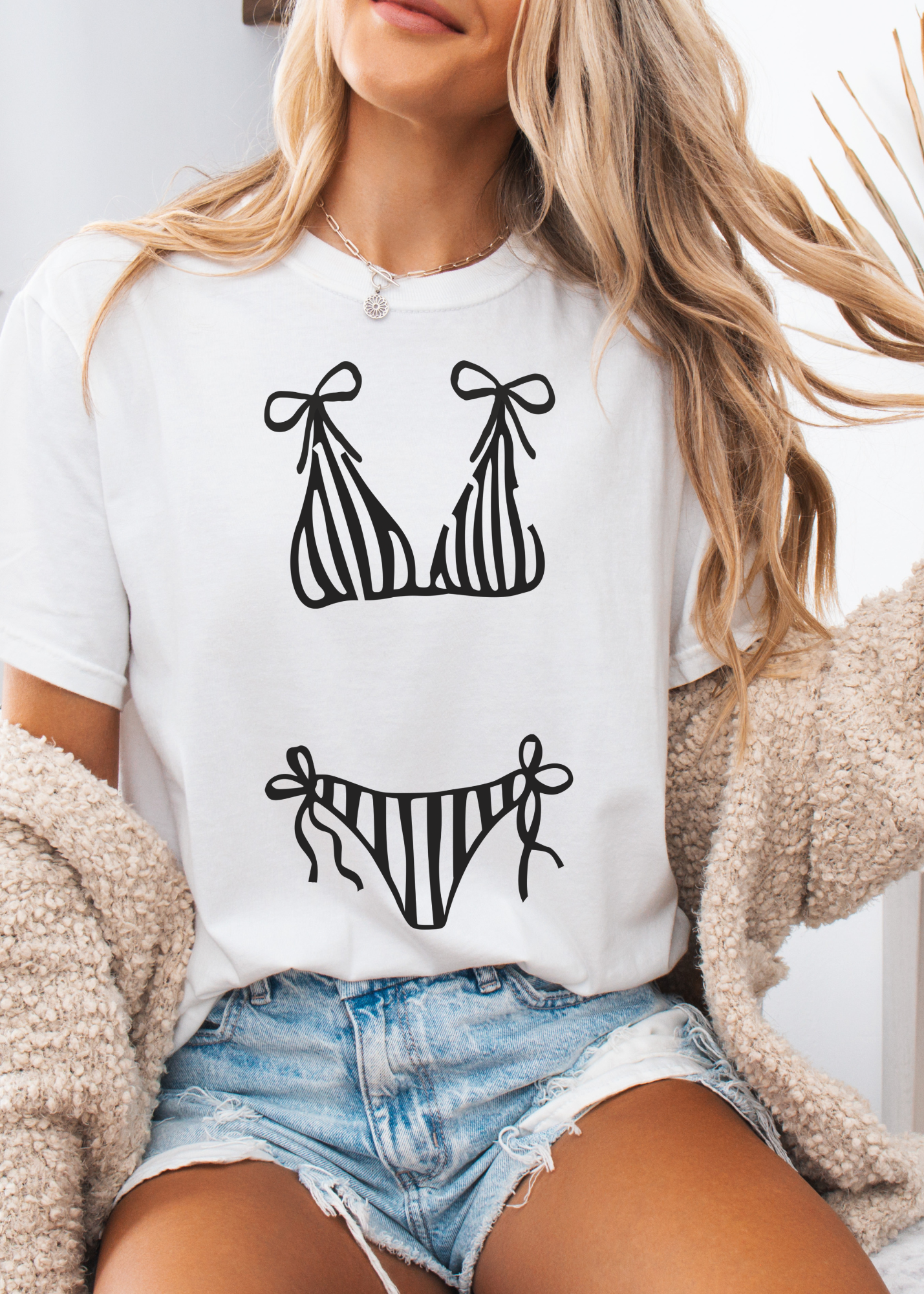 Hot Girl Bikini Graphic T-Shirt