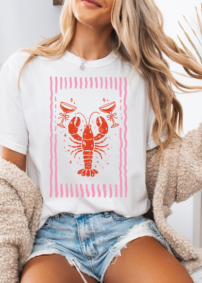 Lobster Martini Graphic T-Shirt
