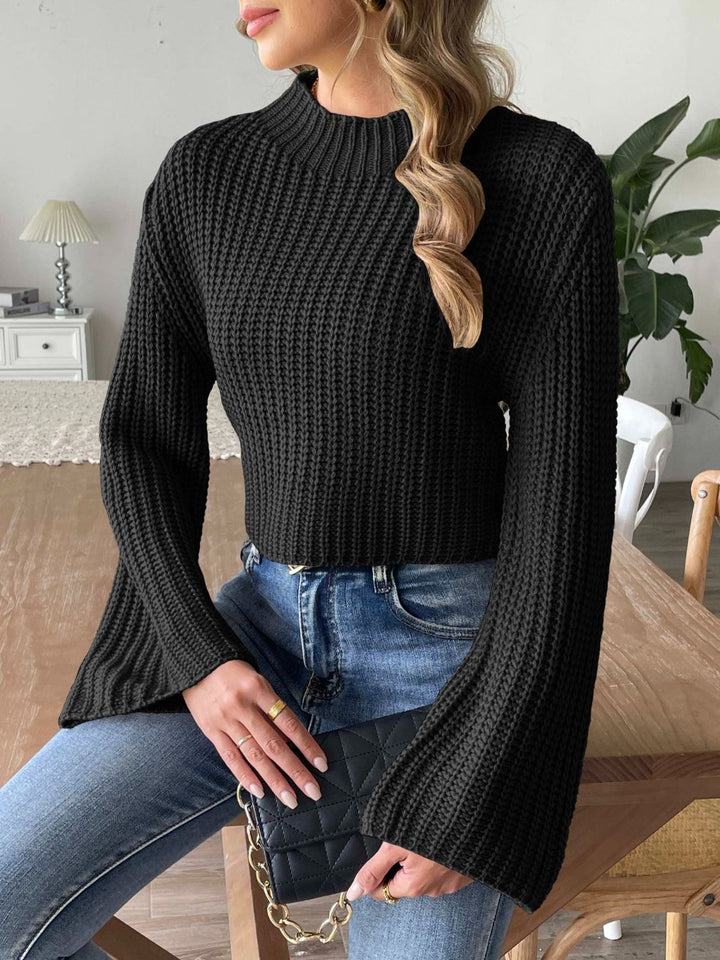 PREORDER: Timeless Warmth Mock Neck Long Sleeve Sweater