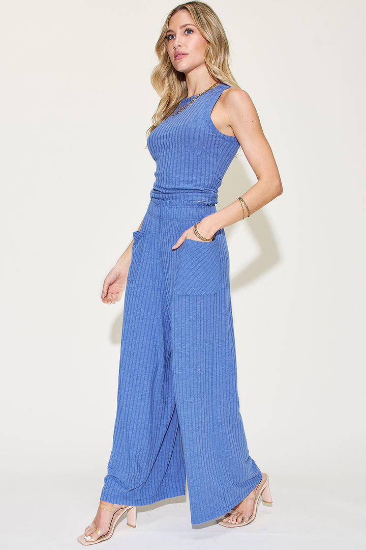 It Takes Two to Tango Tank and Wide Leg Pants Set