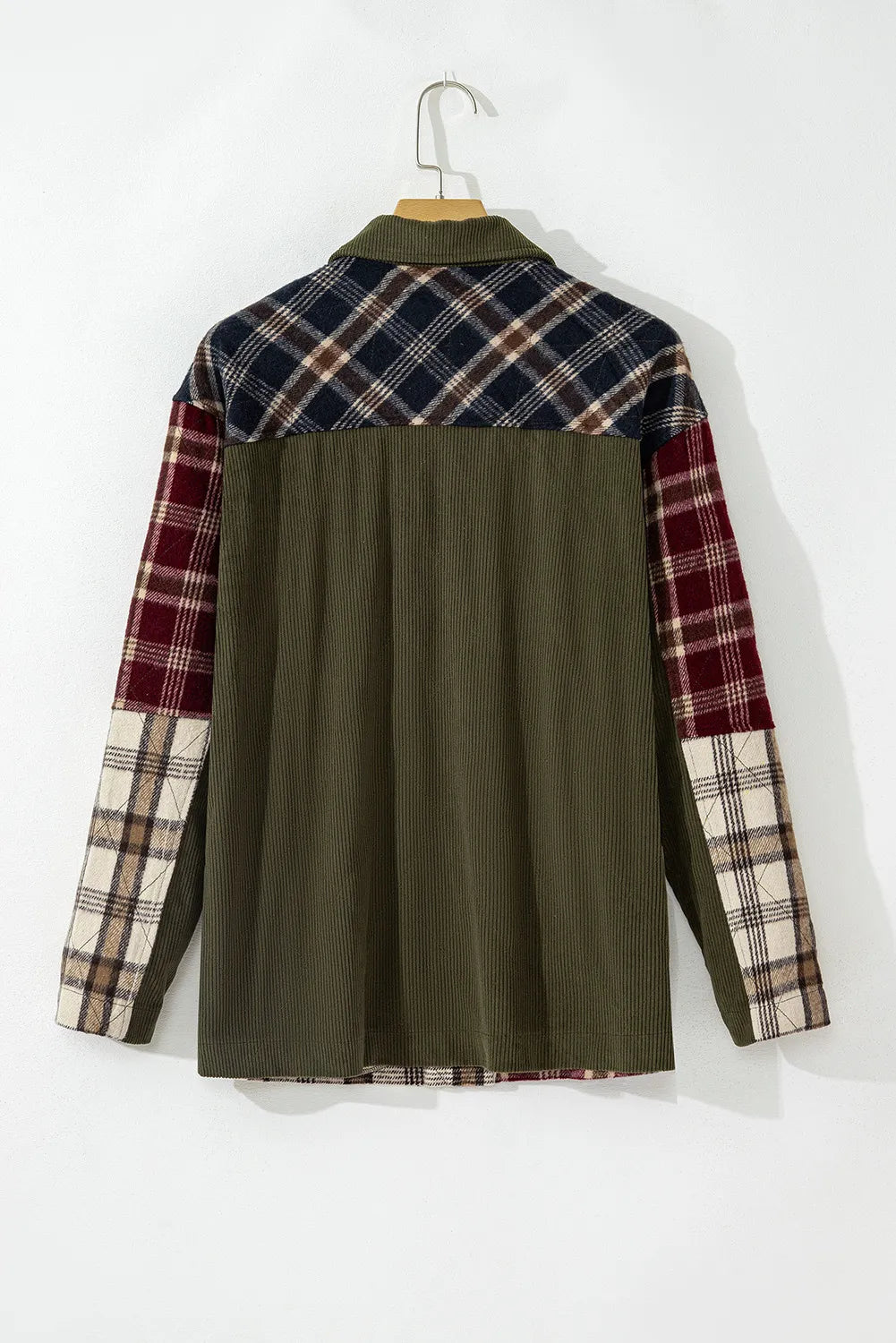 PREORDER: Scarecrow Chic Plaid Button Up Long Sleeve Jacket