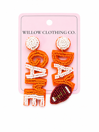 Game Day Football Earrings
