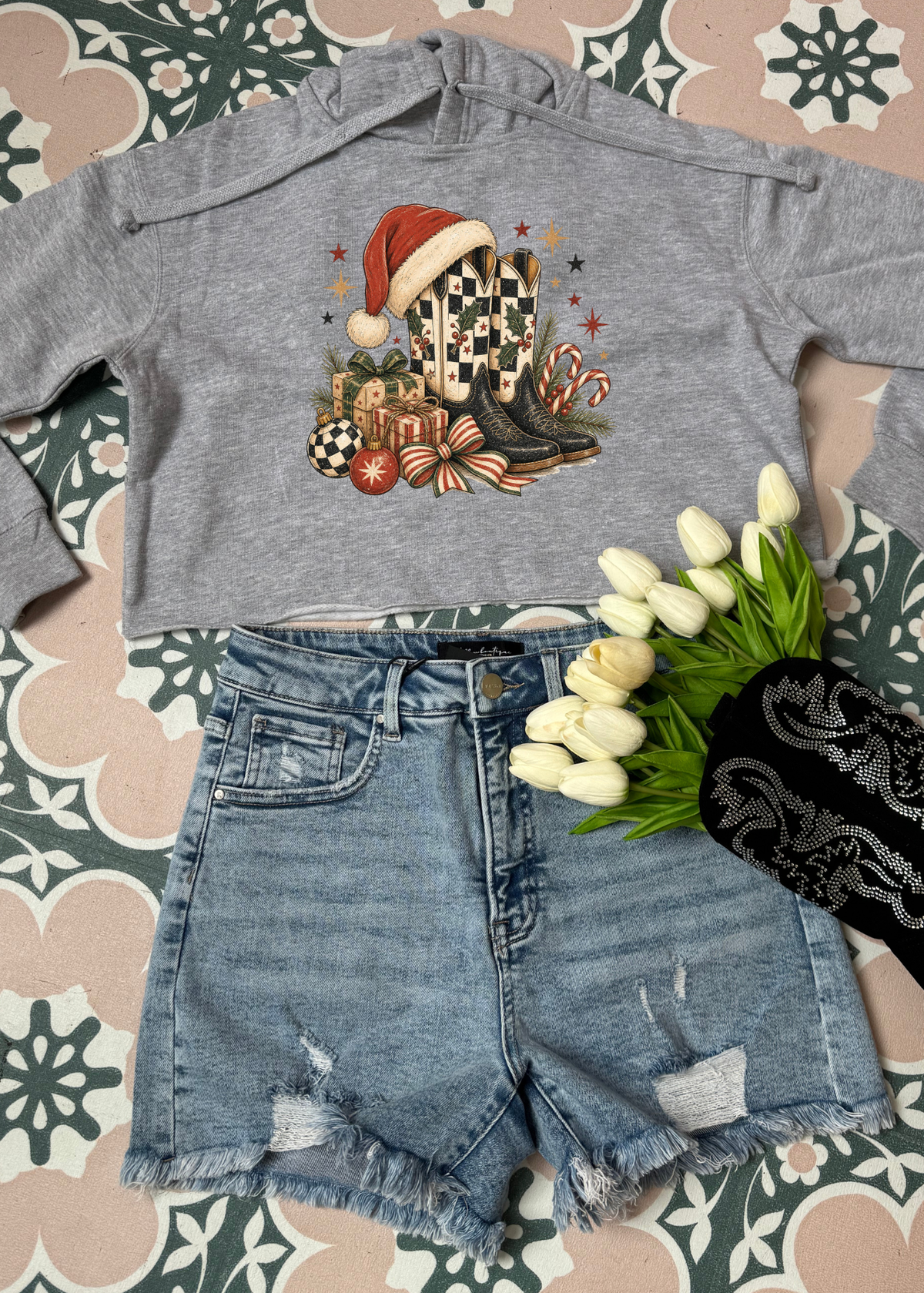 Christmas Cowgirl Graphic