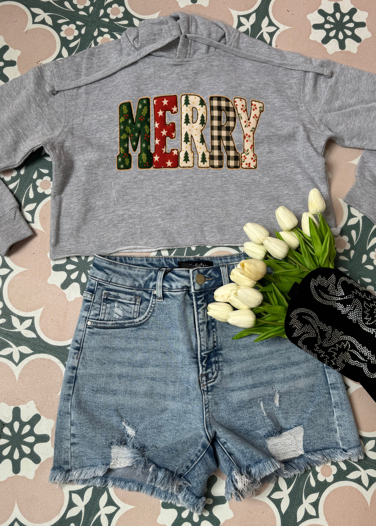 Simply Merry Patchwork Graphic