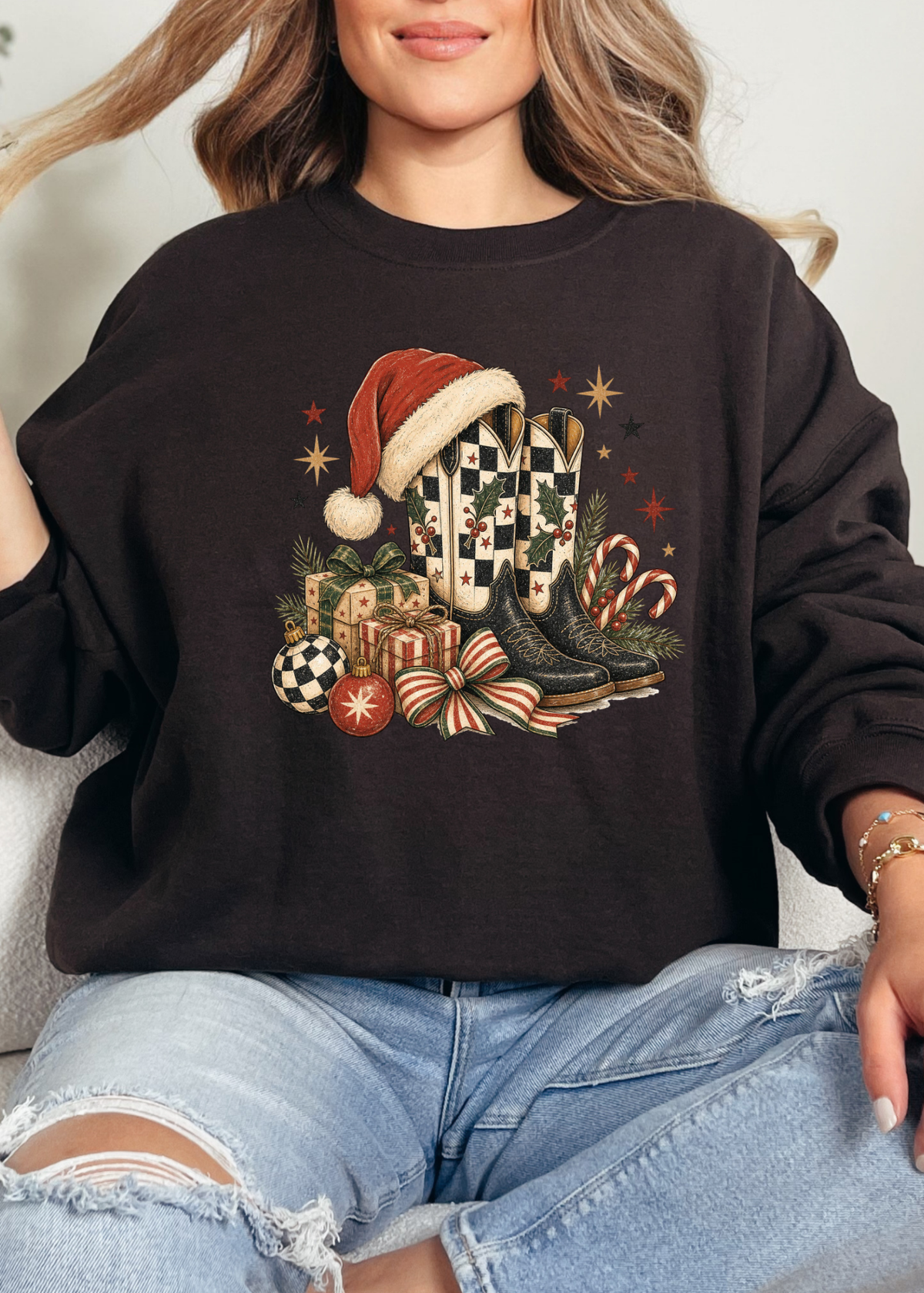 Christmas Cowgirl Graphic
