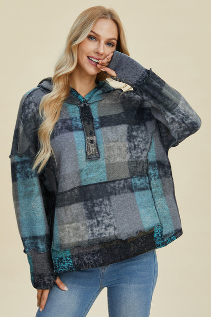 PREORDER: Colorful Connections Plaid Hoodie