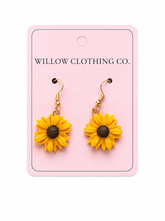 Sunflower Dangle Earrings