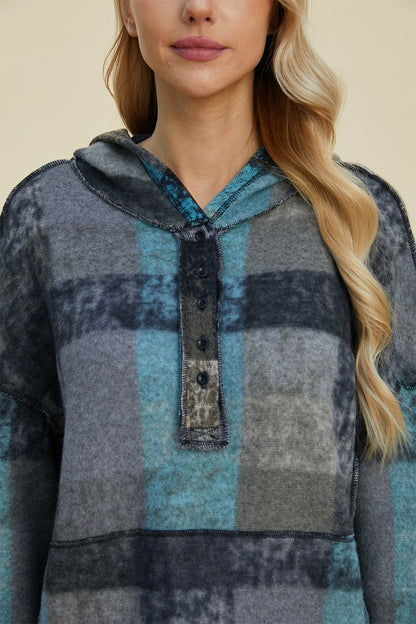 PREORDER: Colorful Connections Plaid Hoodie