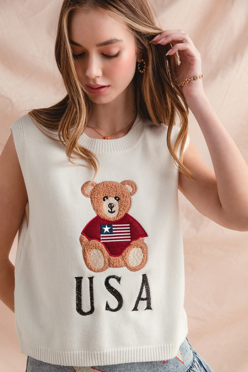 Teddy Sweater Top