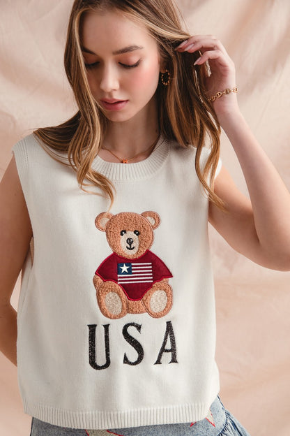 Teddy Sweater Top