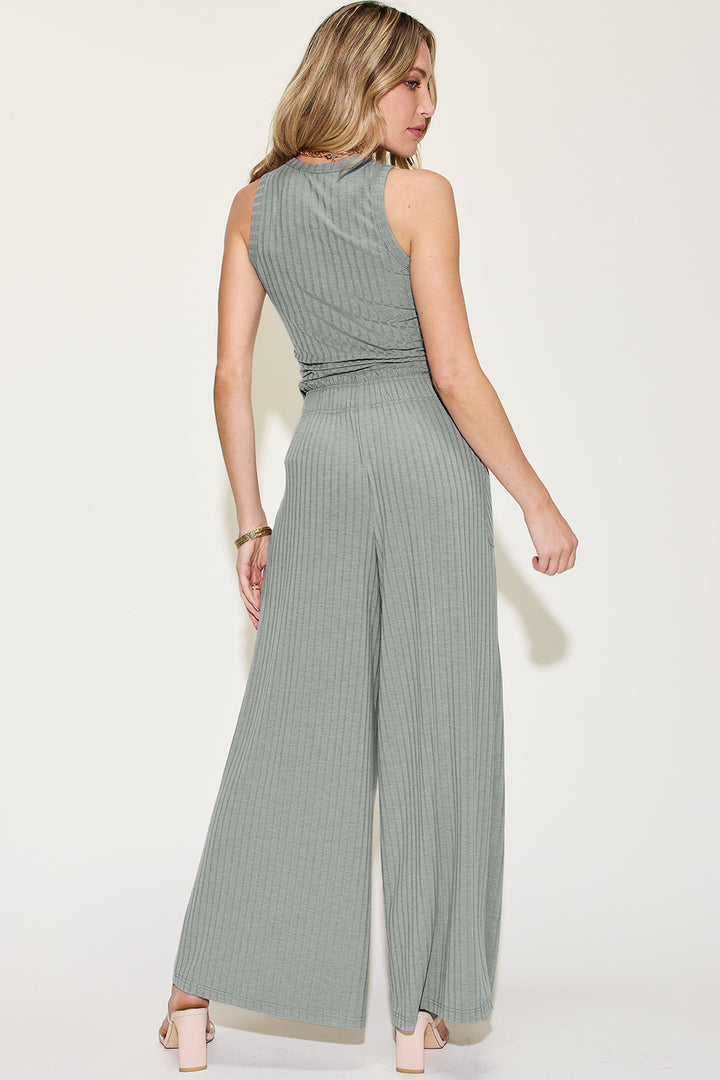 It Takes Two to Tango Tank and Wide Leg Pants Set