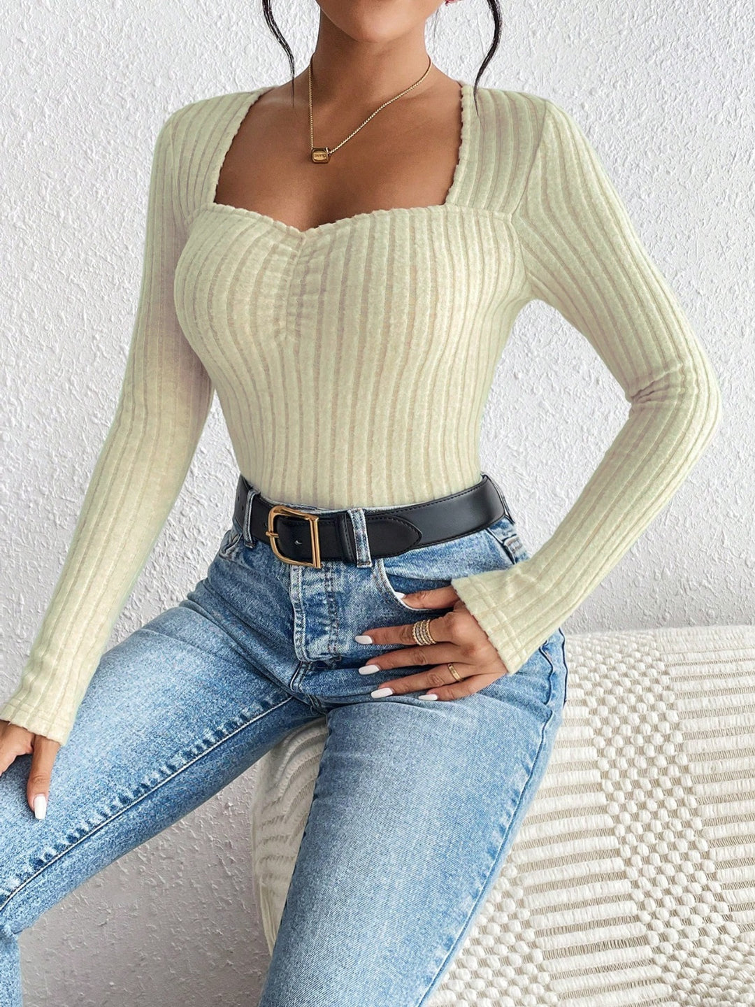 PREORDER: Miss Honey Ribbed Long Sleeve T-Shirt