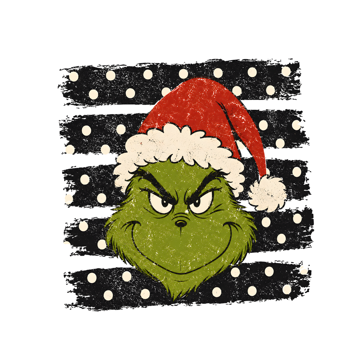 Grinch Polka Dot Graphic original artwork