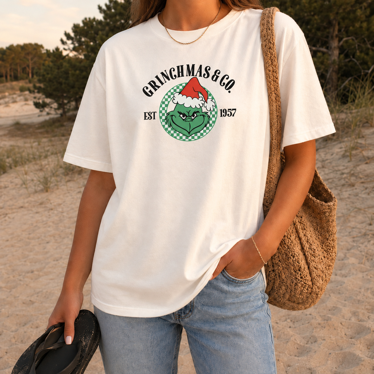 Grinchmas & Co. Graphic — Ivory T-Shirt